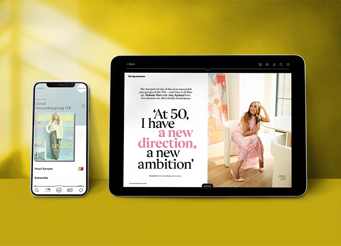 Feature tile showing e-Mag of the Week which is Good Housekeeping e-Magazine