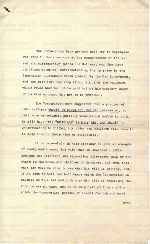 ADM 001. War pay document 1 January 1915. Page one of two. 