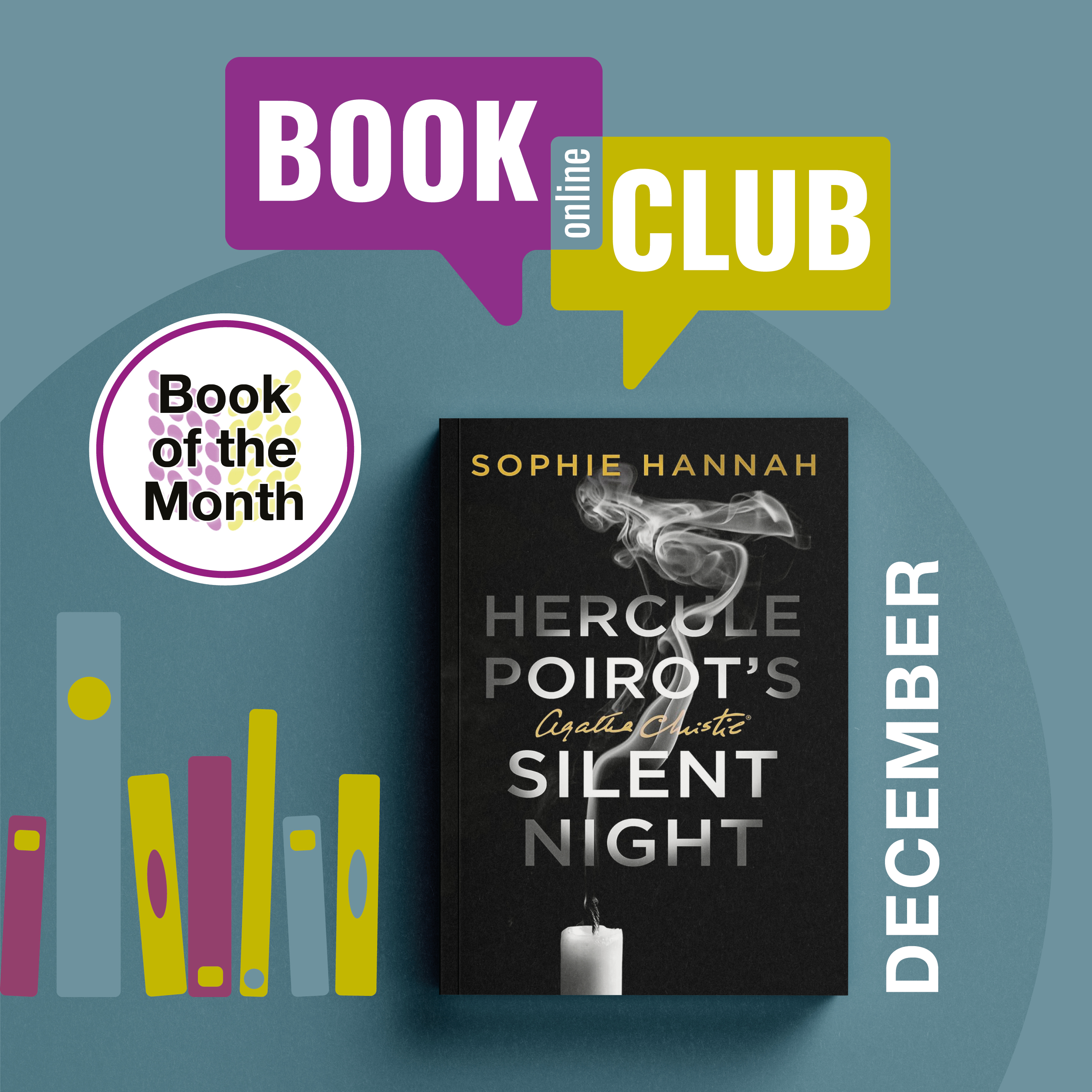 Online Book Club - Book of the Month is Hercule Poirot, Silent Night by Sophie Hannah
