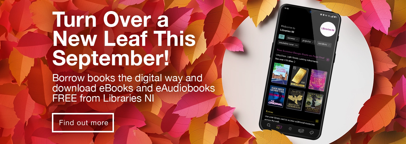 eBooks and eAudiobooks - Turn Over A New Leaf this September 2025 [Home page banner 1]
