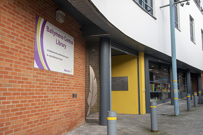 Photo of Ballymena Central Library's front entrance